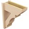 Ekena Millwork 7 1/2-in W x 18-in D x 22-in H Balboa Slat Rough Cedar Woodgrain TimberThane Outlooker, Primed Tan OUTUR075X18X22BOA24RCPR - alternate 5